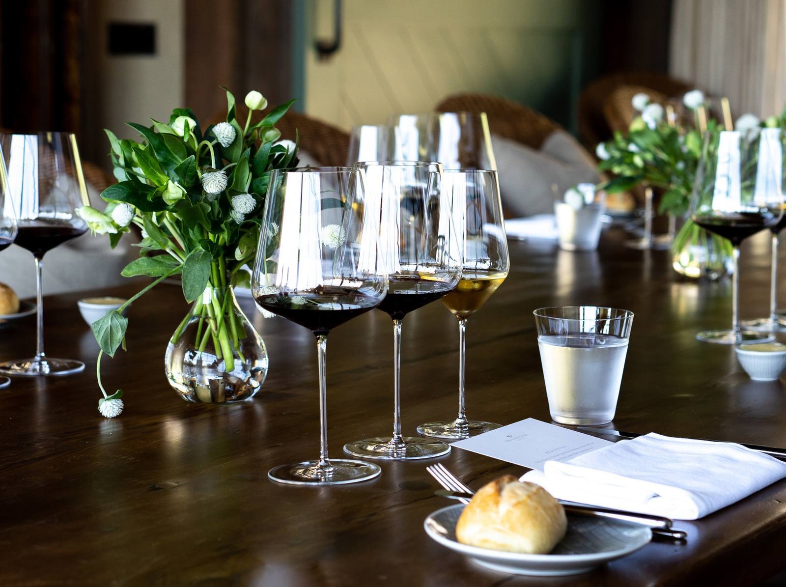 A harvest lunch gathering at Meadowood Napa Valley