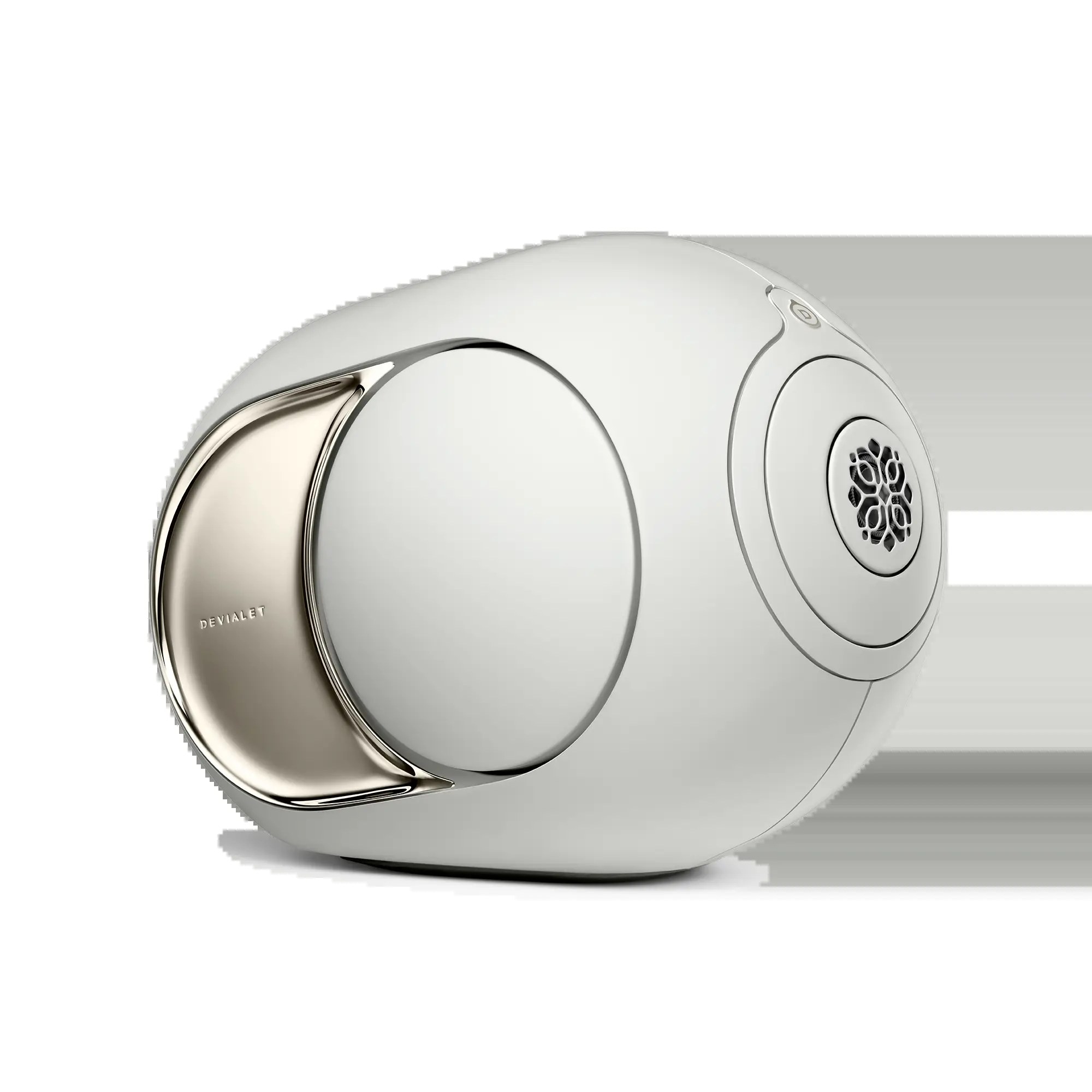 Devialet Phantom Ultimate 108 dB wireless speaker in Light Pearl
